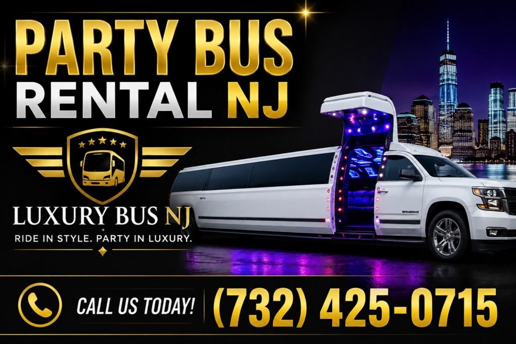 Best Party Bus Rental NJ for Weddings | Luxury Bus NJ