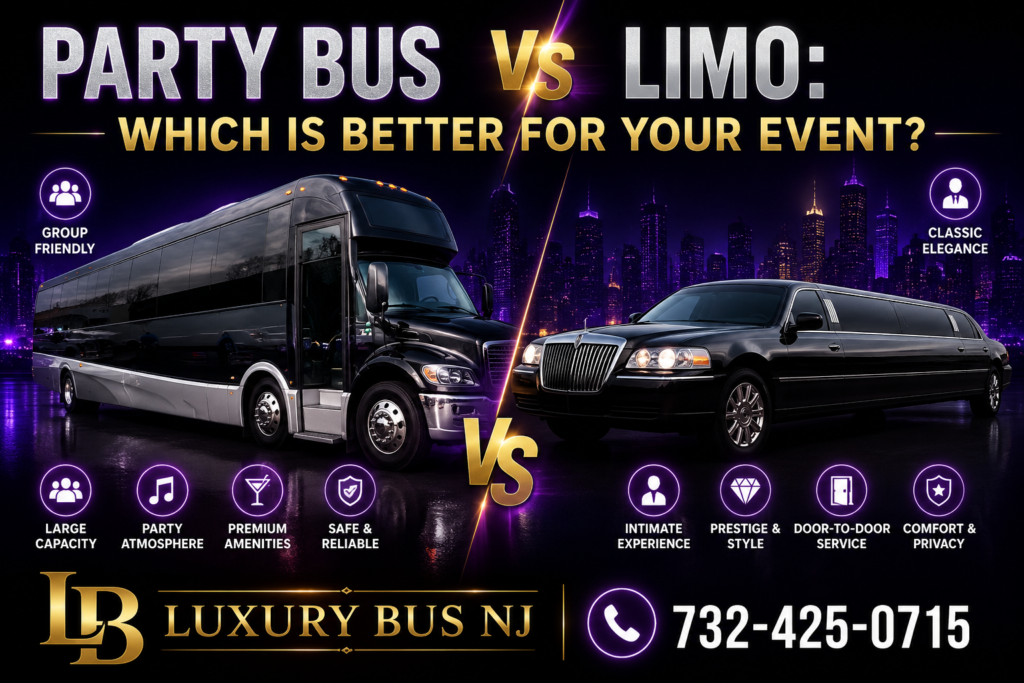 Party Bus vs Limo: Which Is Better for Your Event?