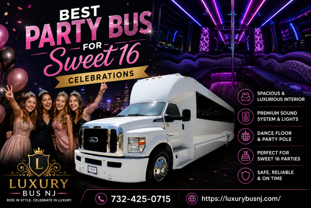 sweet 16 party bus NJ