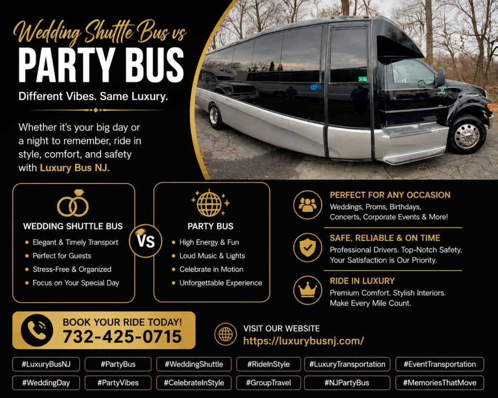 Wedding Shuttle Bus NJ
