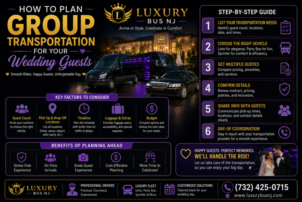 group transportation for your wedding guests