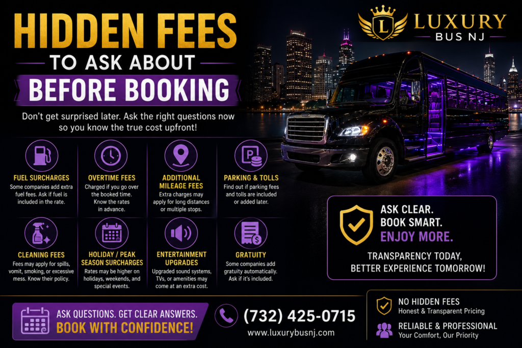 hidden fees to ask about before booking