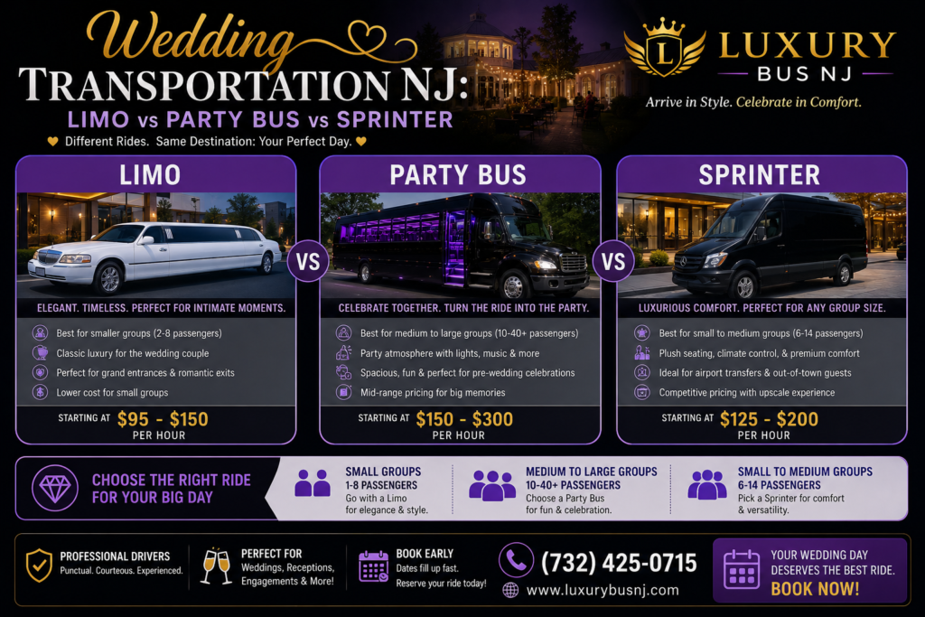 wedding transportation nj