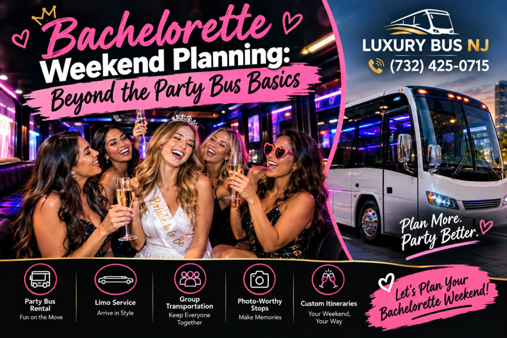 bachelorette party bus planning NJ