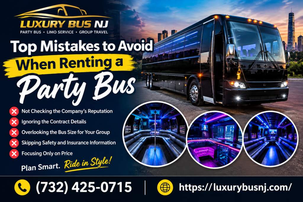 Party Bus Rental Tips: 12 Mistakes to Avoid in NJ