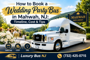 How to Book a Wedding Party Bus in Mahwah, NJ: Timeline, Cost & Tips