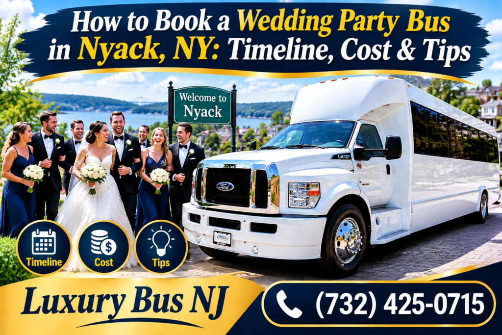 How to Book a Wedding Party Bus in Nyack, NY: Timeline, Cost & Tips